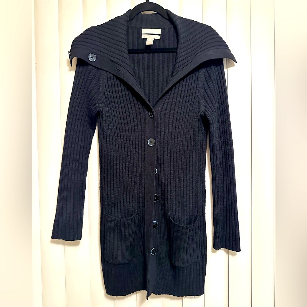 LIKE NEW! BR Italian Wool Button Up Sweater, Size L